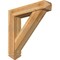Ekena Millwork Traditional Arts and Crafts Rough Sawn Bracket w/ Offset Brace, Western Red Cedar, 8"W x 38"D x 38"H BKT0806X38X38TRA03RWR - alternate 1